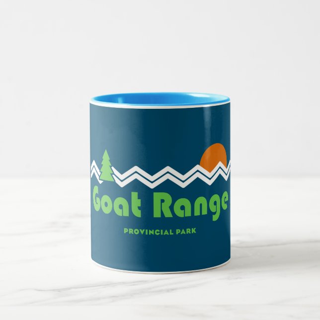 Goat Range Provincial Park Retro Zweifarbige Tasse (Mittel)