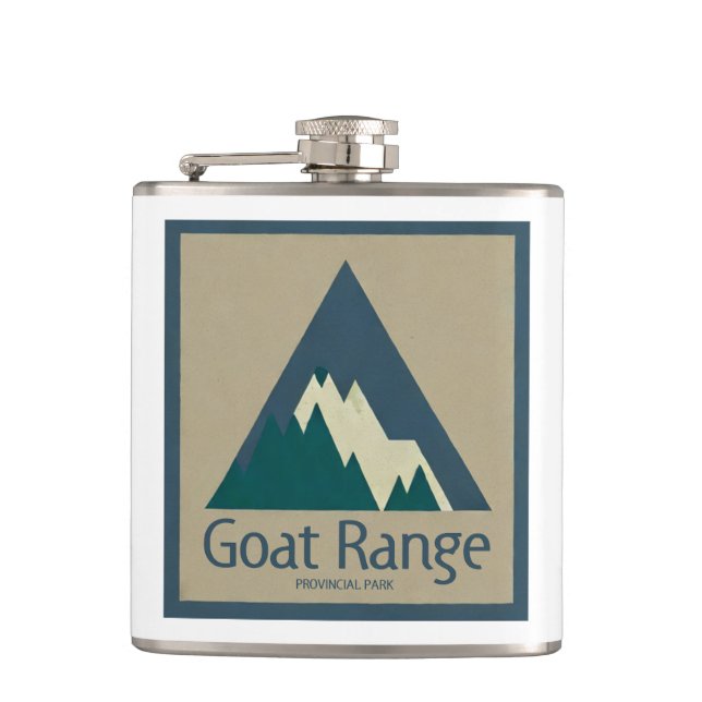 Goat Range Provincial Park Rustic Flachmann (Vorderseite)