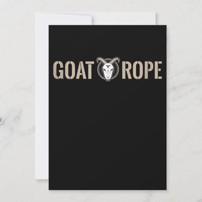 Goat Rope Decoration Goat Gift Save The Date (Vorderseite)