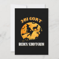 Goat Shotgun Beängstigend Halloween