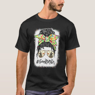 Goat Sister Messy Bun Life Haare Brille für Mutter T-Shirt