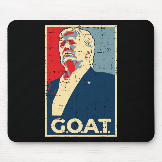 Goat Trump Poster 2024 Mousepad (Vorne)