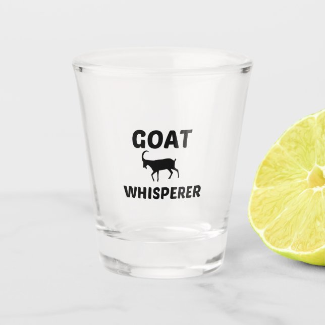 GOAT WHISPERER SCHNAPSGLAS (Vorderseite)
