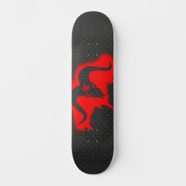 Goatamenties Goatskull Stencil Skateboard