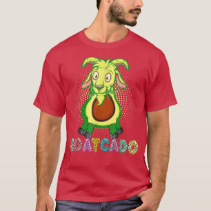Goatcado Funny Avocado Vegan Vegetarians Ziegenfar T-Shirt