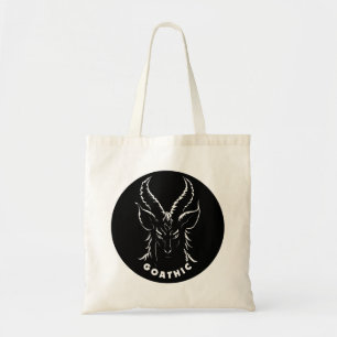 Goathic Gothic Wortspiel Satanische Ziege Tragetasche
