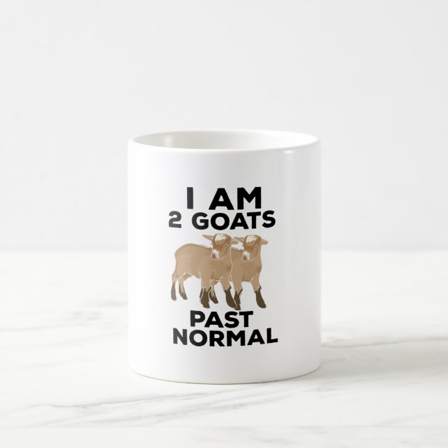 Goats - I Am 2 Goats Past Normal Kaffeetasse (Mittel)