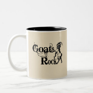 GOATS ROCK   von TotallyGoatally™ Zweifarbige Tasse