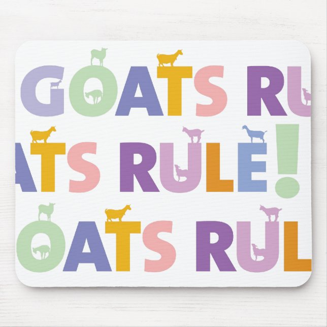 GOATSRULE.CR, GOATSRULE.CR, GOATSRULE.CR MOUSEPAD (Vorne)