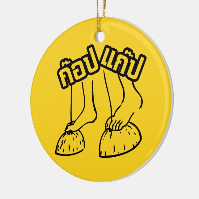 Gob Gab Hersteller von traditionellen thailändisch Keramikornament (Links)