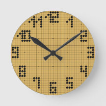 Goban Clock - Black Stones 1-12
