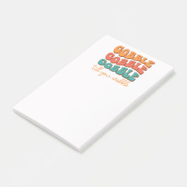 Gobble, bis du wackelst post-it klebezettel