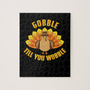 Gobble bis du Wobble Funny Erntedank Puzzle