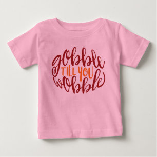 Gobble bis du Wobble Poster Baby Romper T-shirt