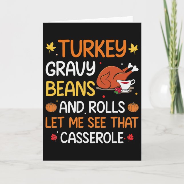 Gobble, dass Sie die Türkei Pilgrim Jungen Männer  Karte (Vorderseite)