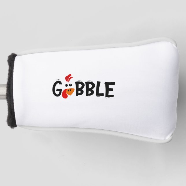 Gobble Funny Erntedank Türkei Fest Golf Headcover (Vorderseite)