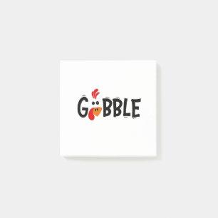 Gobble Funny Erntedank Türkei Fest Post-it Klebezettel
