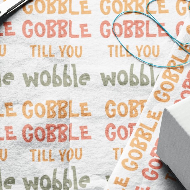 Gobble Gobble bis du träumst | ERNTEDANK Geschenkpapier Set (Von Creator hochgeladen)