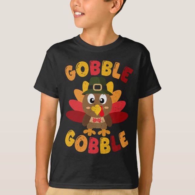Gobble Gobble Erntedank T-Shirt (Vorderseite)