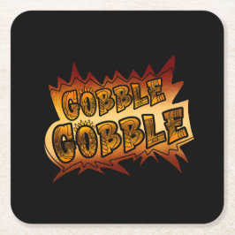 Gobble Gobble Graffiti Paper Rechteckiger Pappuntersetzer