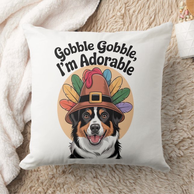 Gobble Gobble Ich bin Adorable Kissen (Decke)