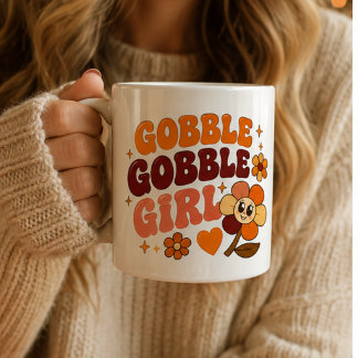 Gobble Gobble Mädchen, Lustige beste Freundin Kaffeetasse