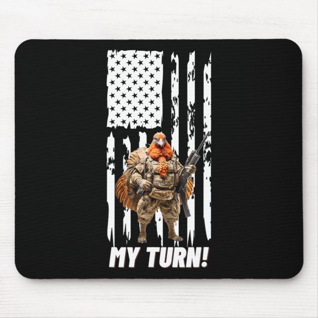 Gobble Gobble meine dutzende US-Flagge Mousepad (Vorne)