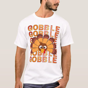 Gobble gobble Truthahn T-Shirt, fall, Herbst tee E
