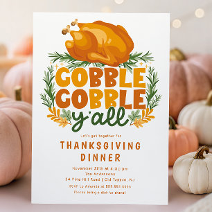 Gobble Gobble Y'all Erntedank Einladung