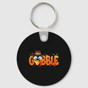 Gobble Squad Türkei Tag Erntedank Kleinkind Schlüsselanhänger