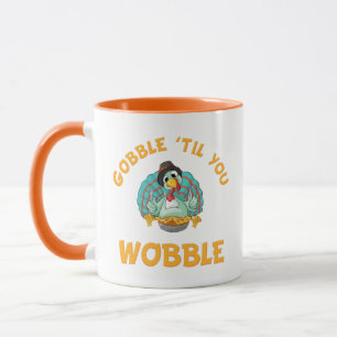 Gobble Til You Wobobobobobbeln Türkei Erntedank Tasse