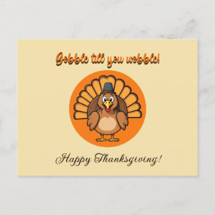 Gobble Till You Wobble Postkarte