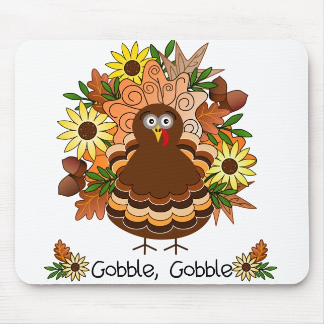 Gobble Türkei Mousepad (Vorne)