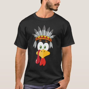 Gobble Turkey Aborigines Gesicht Kostümjunge Mädch T-Shirt