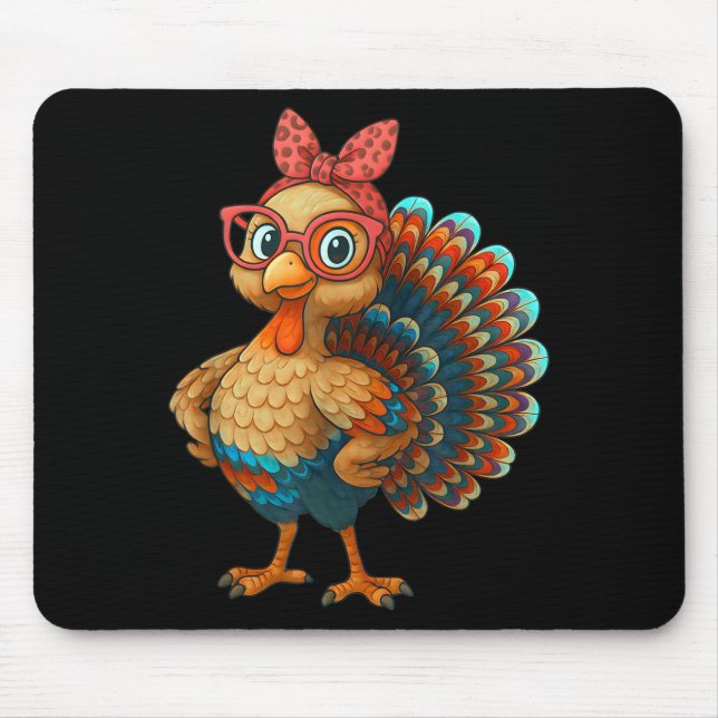 Gobble Turkey Day Happy Thanksgiving For Toddlers  Mousepad (Vorne)