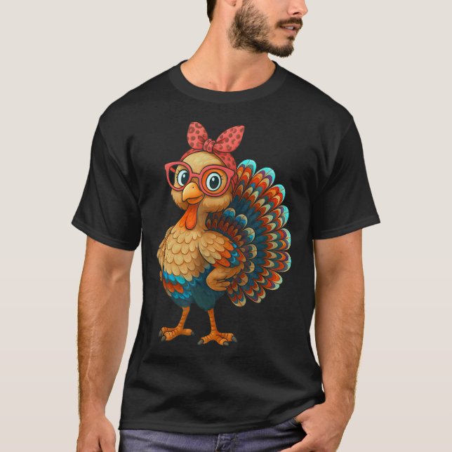 Gobble Turkey Day Happy Thanksgiving For Toddlers  T-Shirt (Vorderseite)
