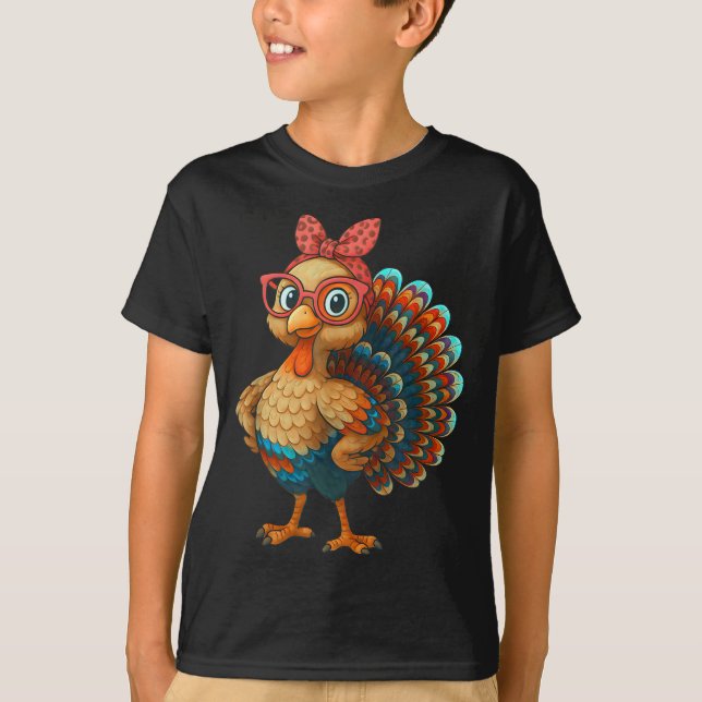 Gobble Turkey Day Happy Thanksgiving For Toddlers  T-Shirt (Vorderseite)