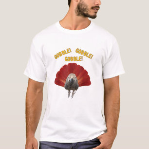 Gobble! Türkischer Erntedank Afrikanischer Grauer  T-Shirt