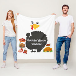 Gobble & Wobble Fleecedecke