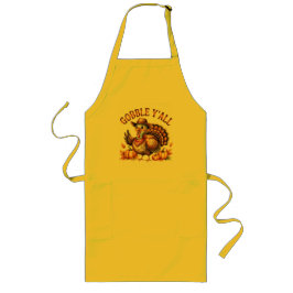 Gobble y'all western Thanksgiving Lange Schürze