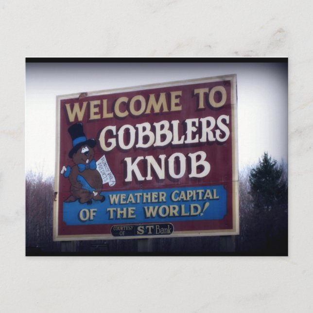 Gobblers Knob Punxsutawney, Pennsylvania Postkarte (Vorderseite)