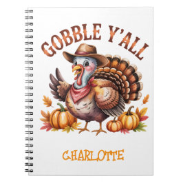 Gobbley'all westernthanksgiving notizblock