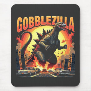 Gobblezilla Spooky Türkei Erntedank Gobble Mousepad