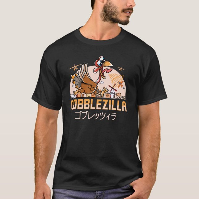 Gobblezilla Türkei Erntedank1136png1136 T-Shirt (Vorderseite)
