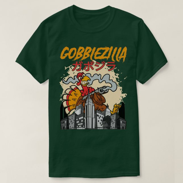 Gobblezilla Türkei Erntedank Classic TShirt (Design vorne)