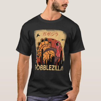 Gobblezilla Türkei Erntedank T Shirt