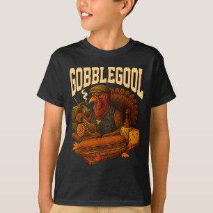Gobbol Truthahn Gobble Gool Erntedankfest Retro T-Shirt