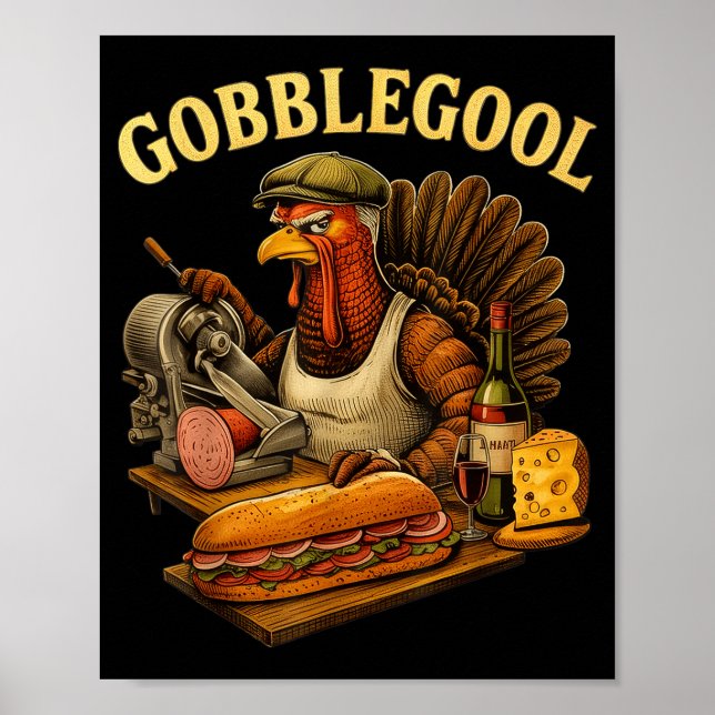 Gobbol Turkey Thanksgiving  Poster (Vorne)