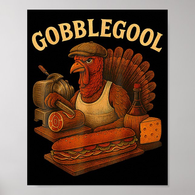 Gobbol Turkey Thanksgiving  Poster (Vorne)