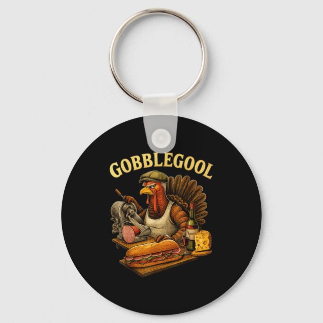 Gobbol Turkey Thanksgiving  Schlüsselanhänger (Vorderseite)